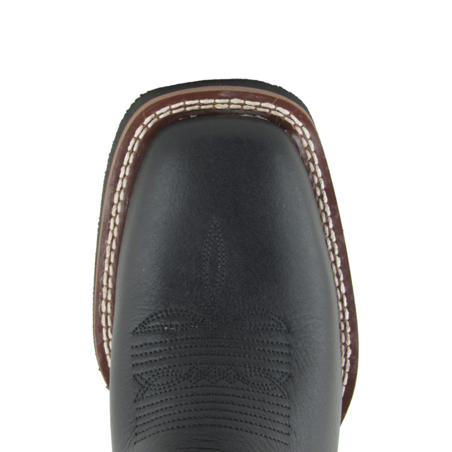 Bota Masculina Western Bico Quadrado Preto Texas Boots 8907 | Tuti